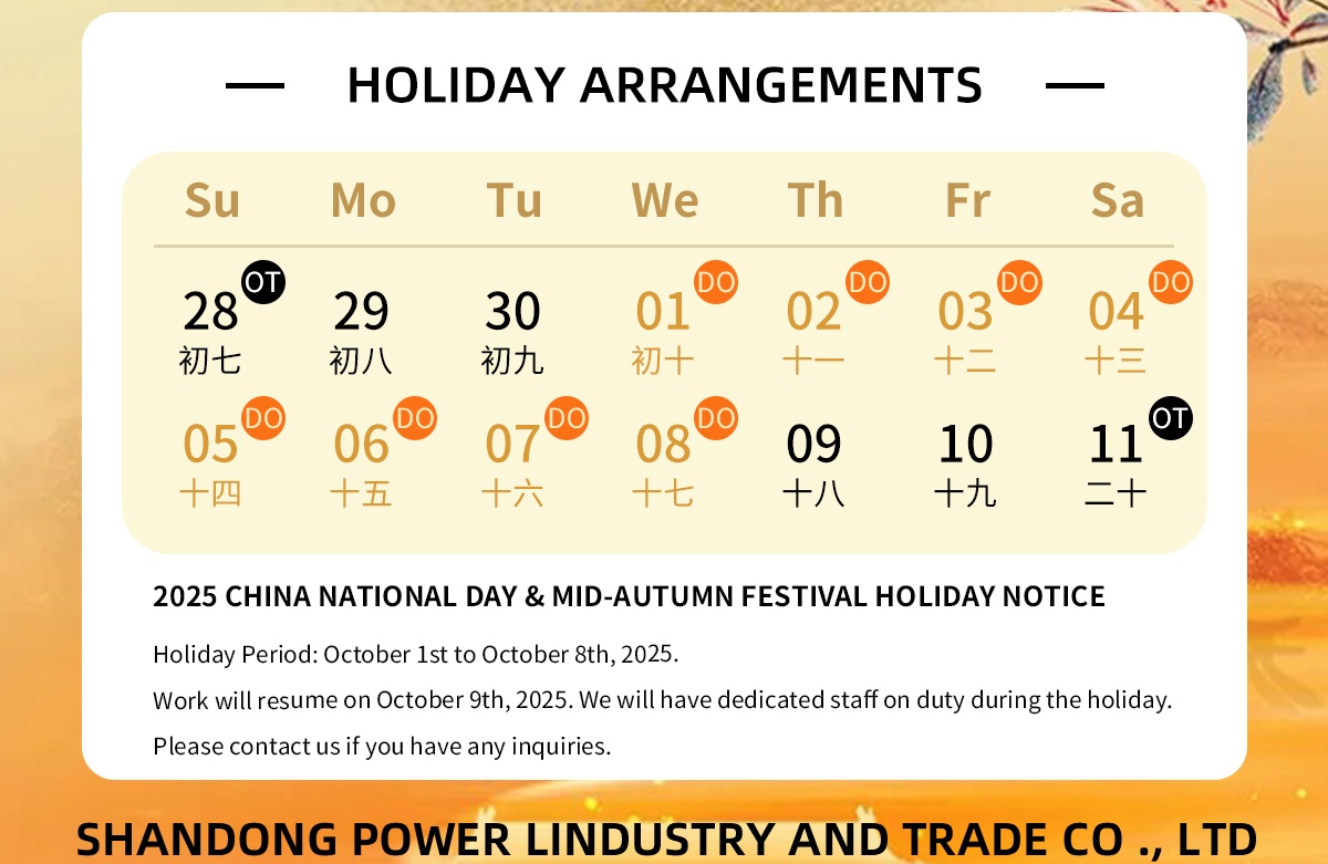 Notis Percutian: Percutian Hari Kebangsaan China (1 Oktober - 8 Oktober 2025)