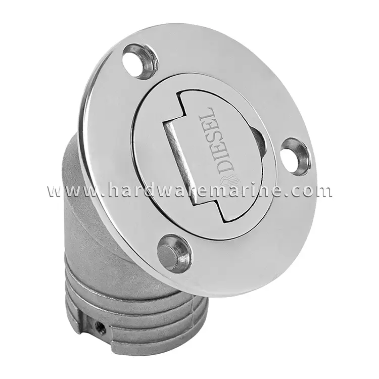 316 Stainless Steel Marine 45 darjah pengisi bahan api dek