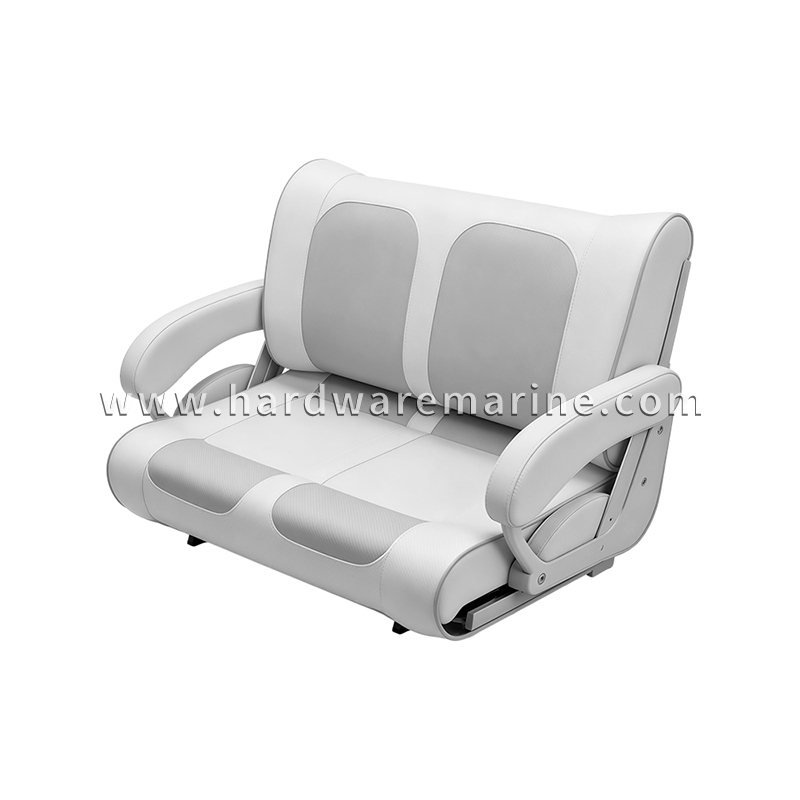 Tempat Duduk Bangku Helm Marin Deluxe 2 Tempat Duduk dengan Tempat Letak Tangan Flip-Up