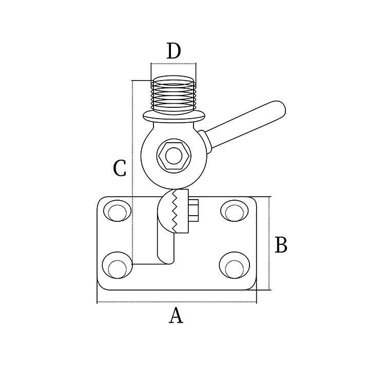 ABS Plastic Marine Thru Hull Fitting